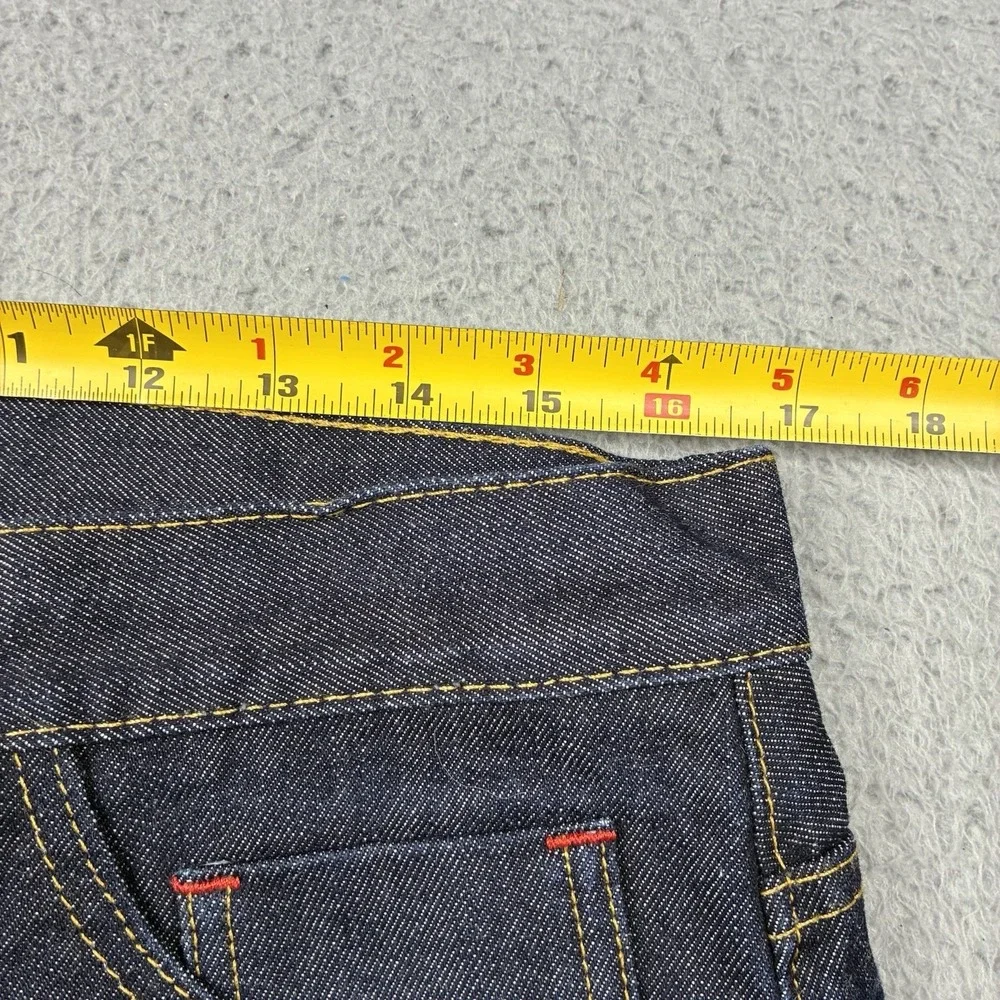 Detroit Denim Co Jeans Men's 35 (33x31) Blue Straight Leg Denim Pants